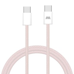 DATA CABLE - MYBAT USB-C to USB-C Data Sync and Charge 3ft Pink